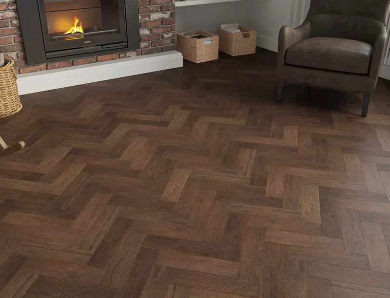 Sussex Range Engineered Wood Herringbone Arden room