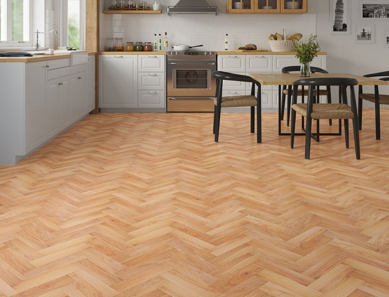 Sussex Range Engineered Wood Herringbone Ashdown room