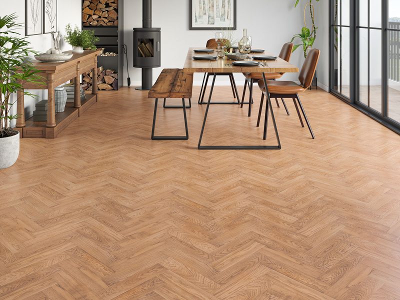 Sussex Range Engineered Wood Herringbone Dean room