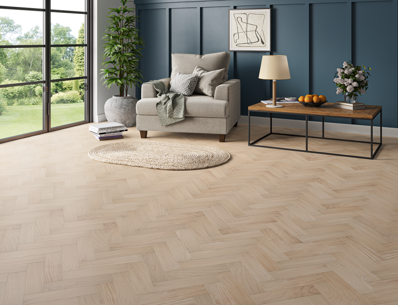 Sussex Range Engineered Wood Herringbone Friston room