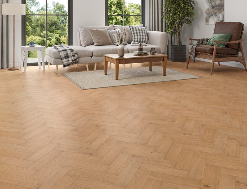 Sussex Range Engineered Wood Herringbone Gillingham room