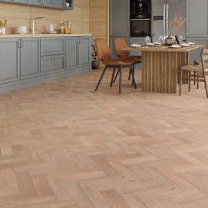 Sussex Range Engineered Wood Herringbone Hainault room