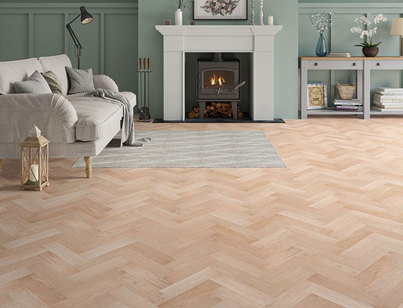 Sussex Range Engineered Wood Herringbone New Oak